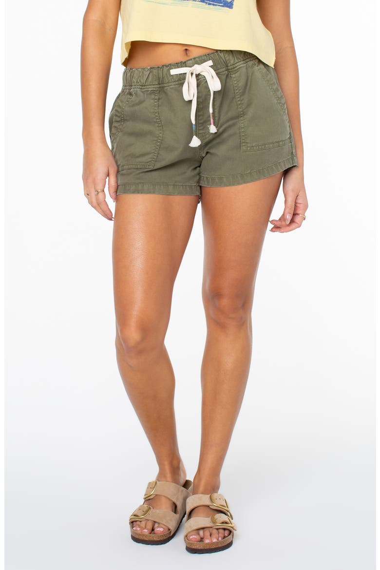 Lil Trooper Drawstring Shorts, Main, color, FOUR LEAF