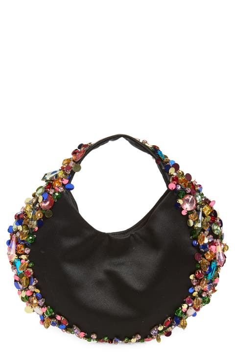 Confetti Satin Hobo Bag