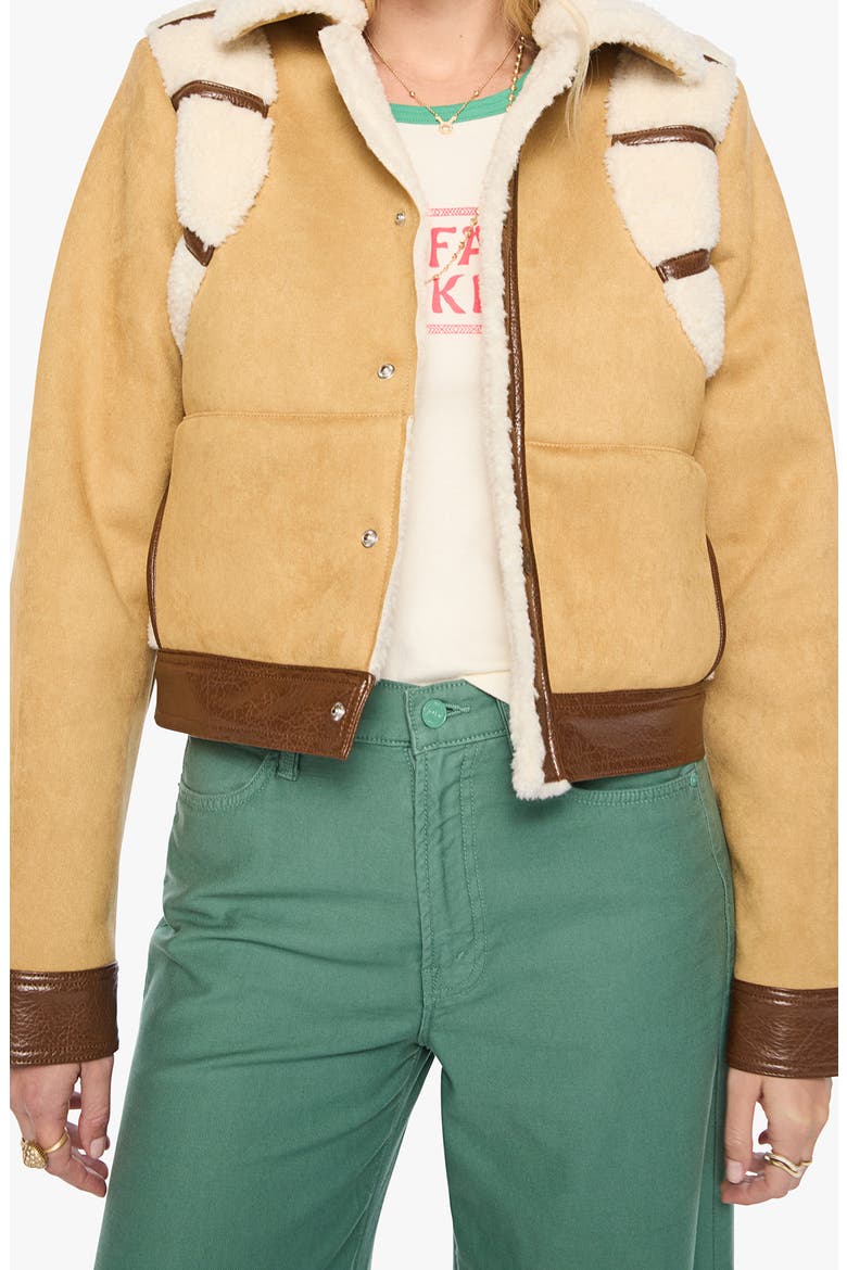 The Tripper Faux Leather & Faux Suede Puffer Jacket, Alternate, color, MIXED MEDIA