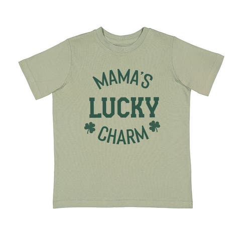 Mama's Lucky Charm St. Patrick's Day Short Sleeve T-Shirt (Toddler, Little Kid & Big Kid)