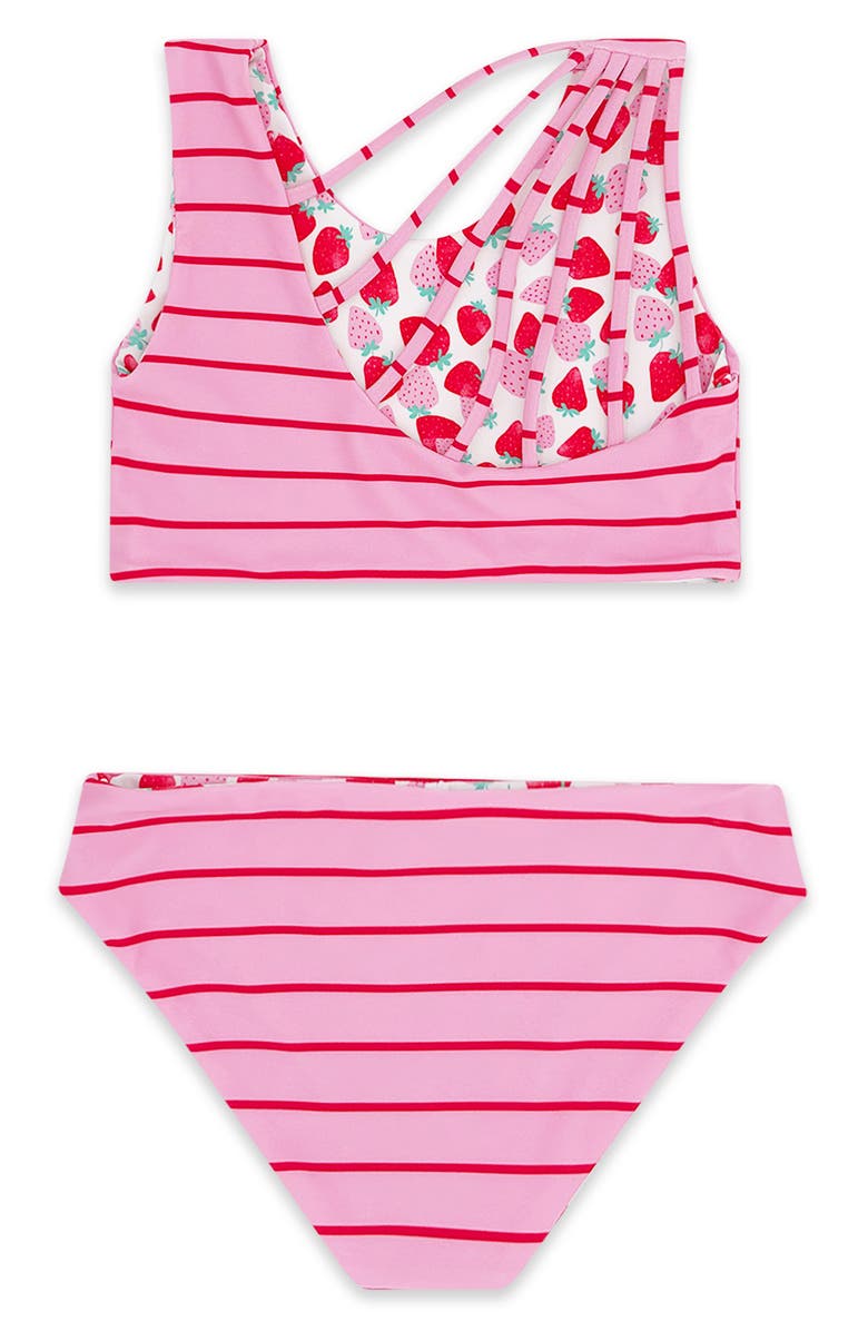 Feather 4 Arrow Kids' Summer Sun Reversible UPF 50+ Two-Piece Swimsuit, Alternate, color, 