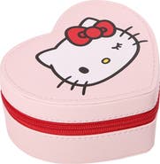 Hello Kitty Heart Shaped Jewelry Travel Case