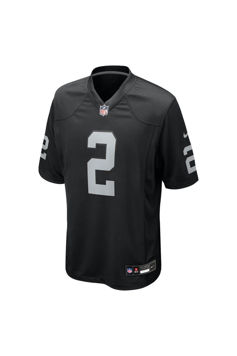 Youth Nike Ashton Jeanty Black Las Vegas Raiders Game Jersey, Alternate, color, Black