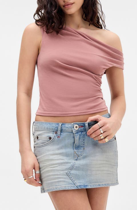 Fia Ruched Off the Shoulder Top