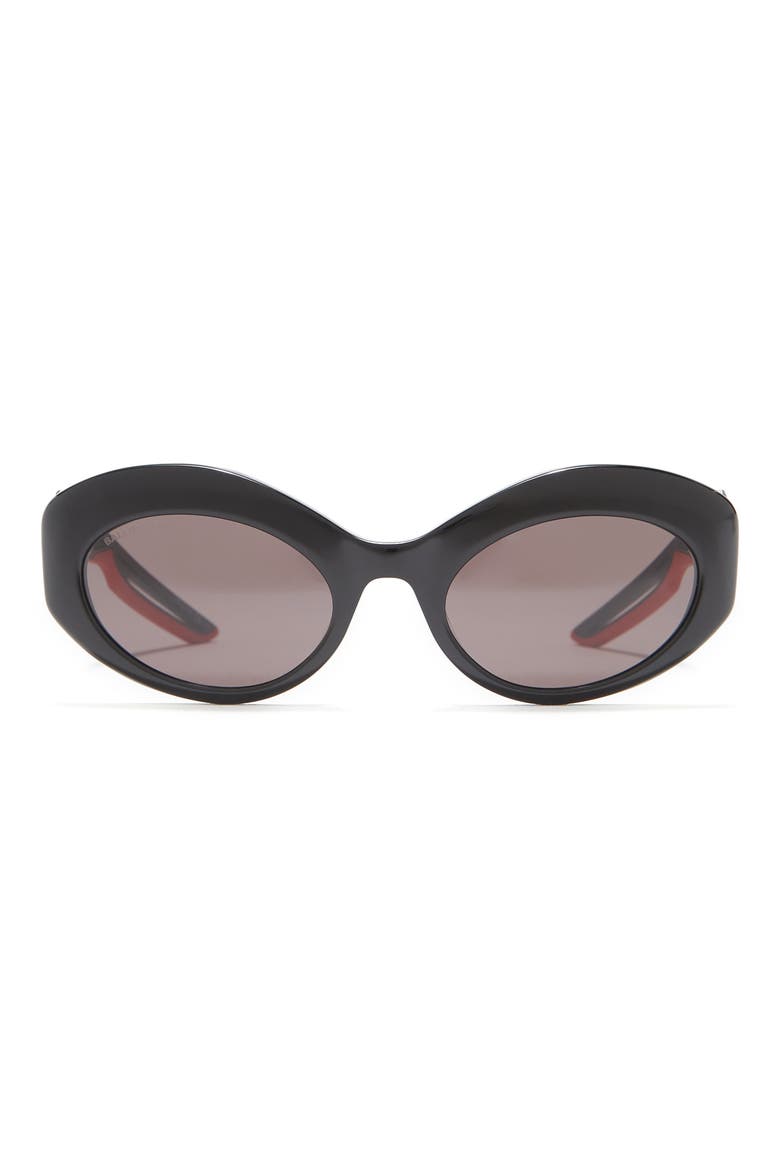 55mm Cat Eye Sunglasses, Main, color, BLACK GREY GREY