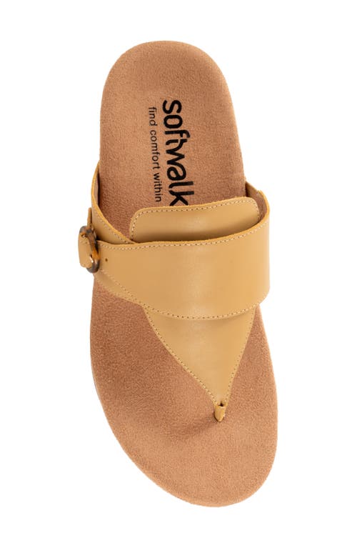Softwalk ® Belize T-strap Sandal In Dusk Yellow