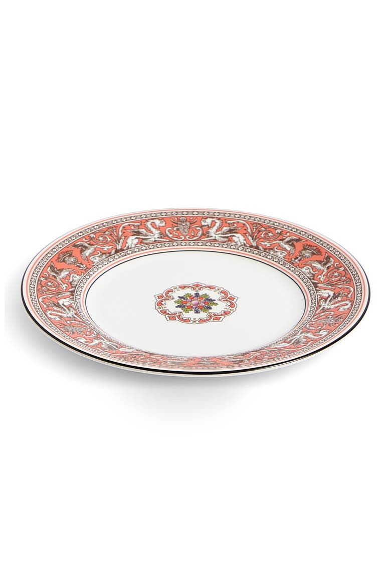 Florentine Bone China Salad Plate, Alternate, color, SALMON