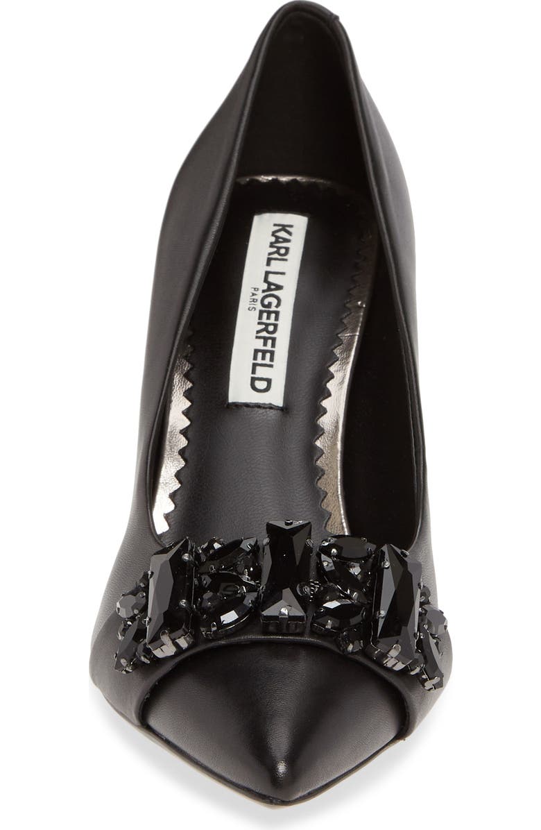 KARL LAGERFELD PARIS Rada Embellished Pump, Alternate, color,