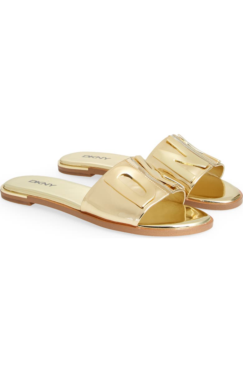 DKNY Waltz Flat Sandal, Alternate, color, Gold