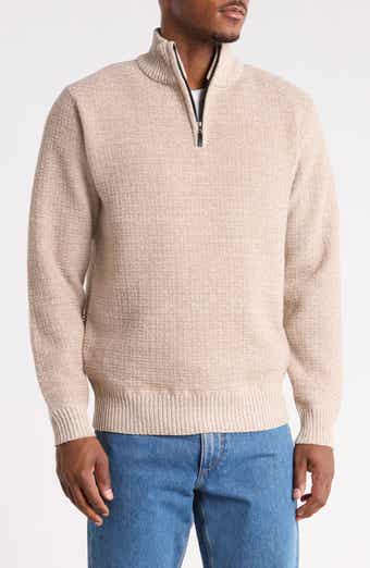 Quarter Zip Textured Sweater