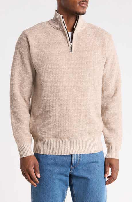 Quarter Zip Textured Sweater