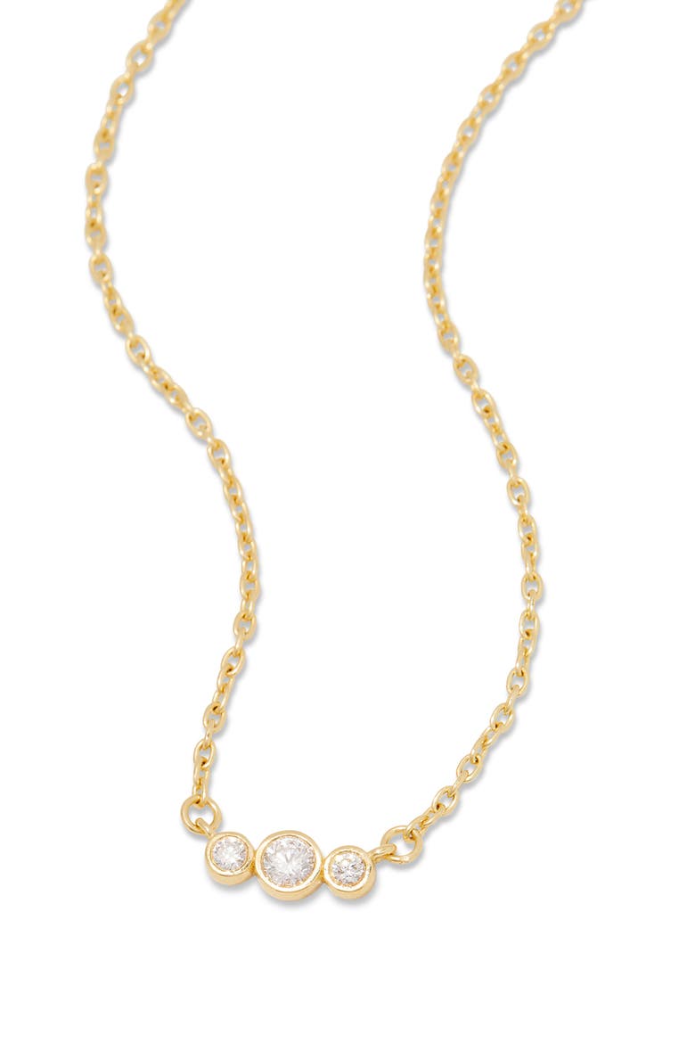 Elle Diamond Pendant Necklace, Alternate, color, GOLD