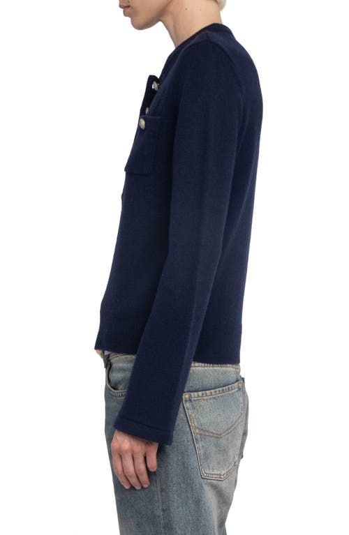 Zadig & Voltaire Button-detail Jumper In Blue