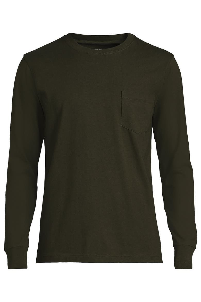 Super-T Long Sleeve T-Shirt with Pocket, Alternate, color, Havana Brown