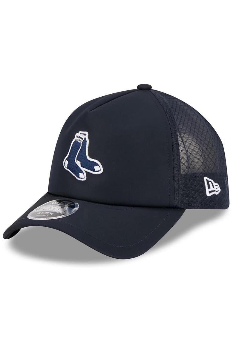 Men's New Era Navy Boston Red Sox 2026 Batting Practice Alternate Apex 9FORTY Adjustable Hat, Main, color, Navy