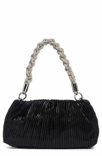Florian Pleated Metallic Shoulder Bag