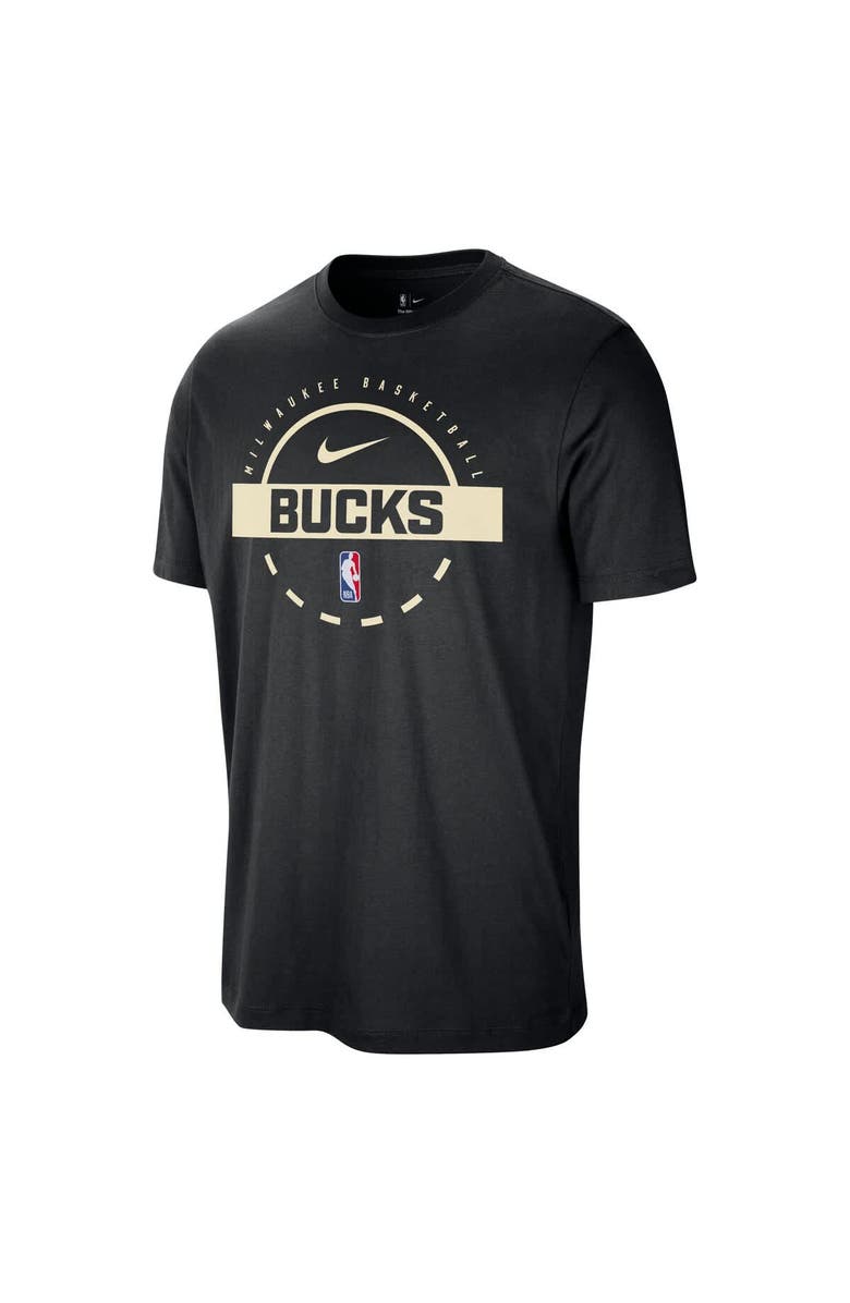 Nike Men's Nike  Black Milwaukee Bucks Authentic Practice T-Shirt, Alternate, color, Black