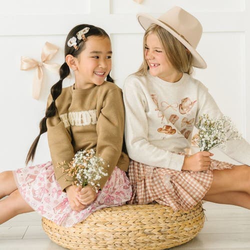 Sweet Wink Howdy Patch Sweatshirt In Brown