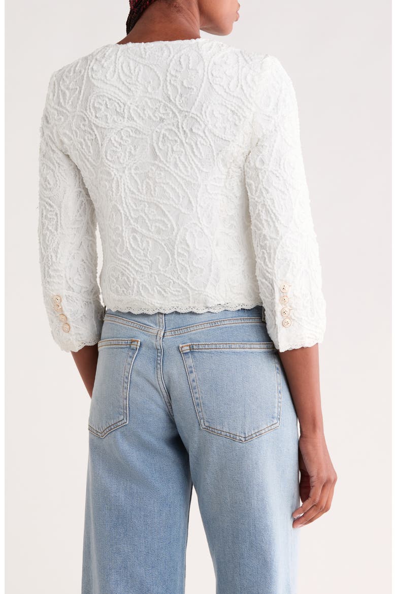 Ava Lace Jacket, Alternate, color, WHITE LACE