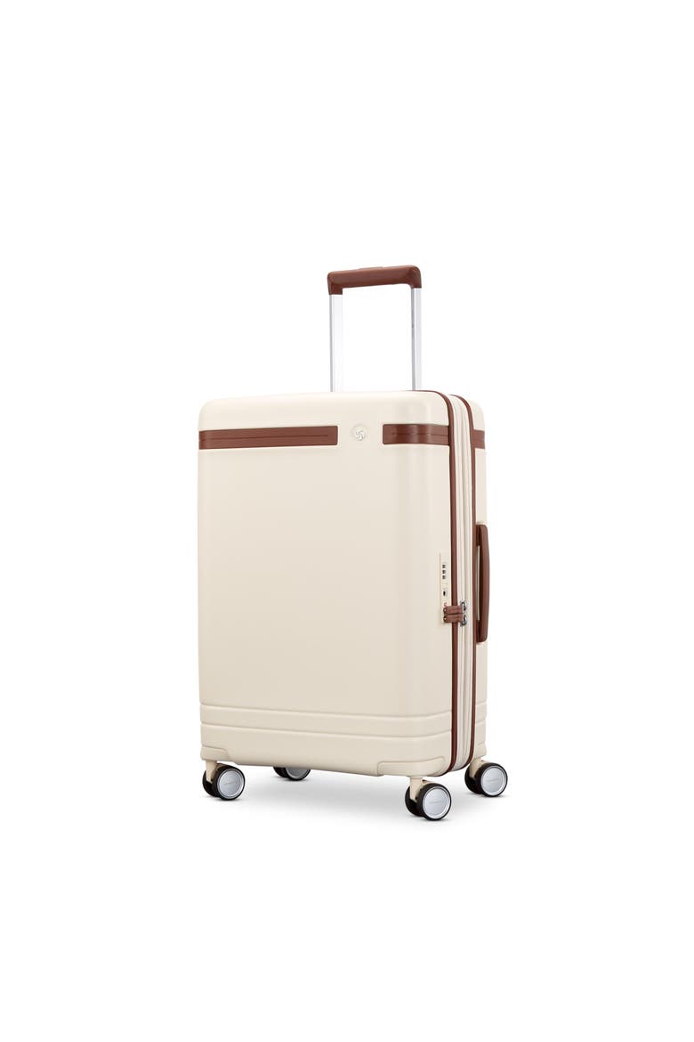 Virtuosa Hardside Expandable 21" Carry On Spinner Luggage, Main, color, Off White