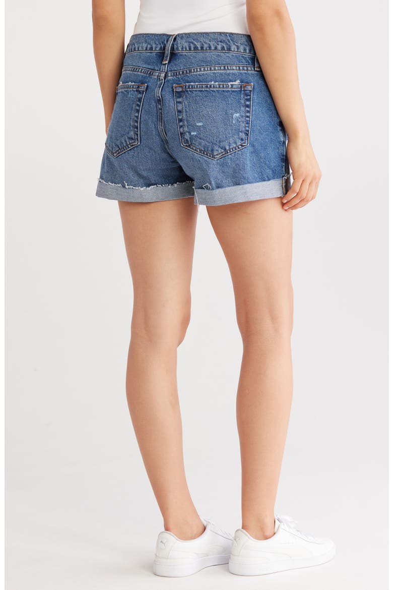Grand Garcon Cuffed Denim Shorts, Alternate, color, RUMORS