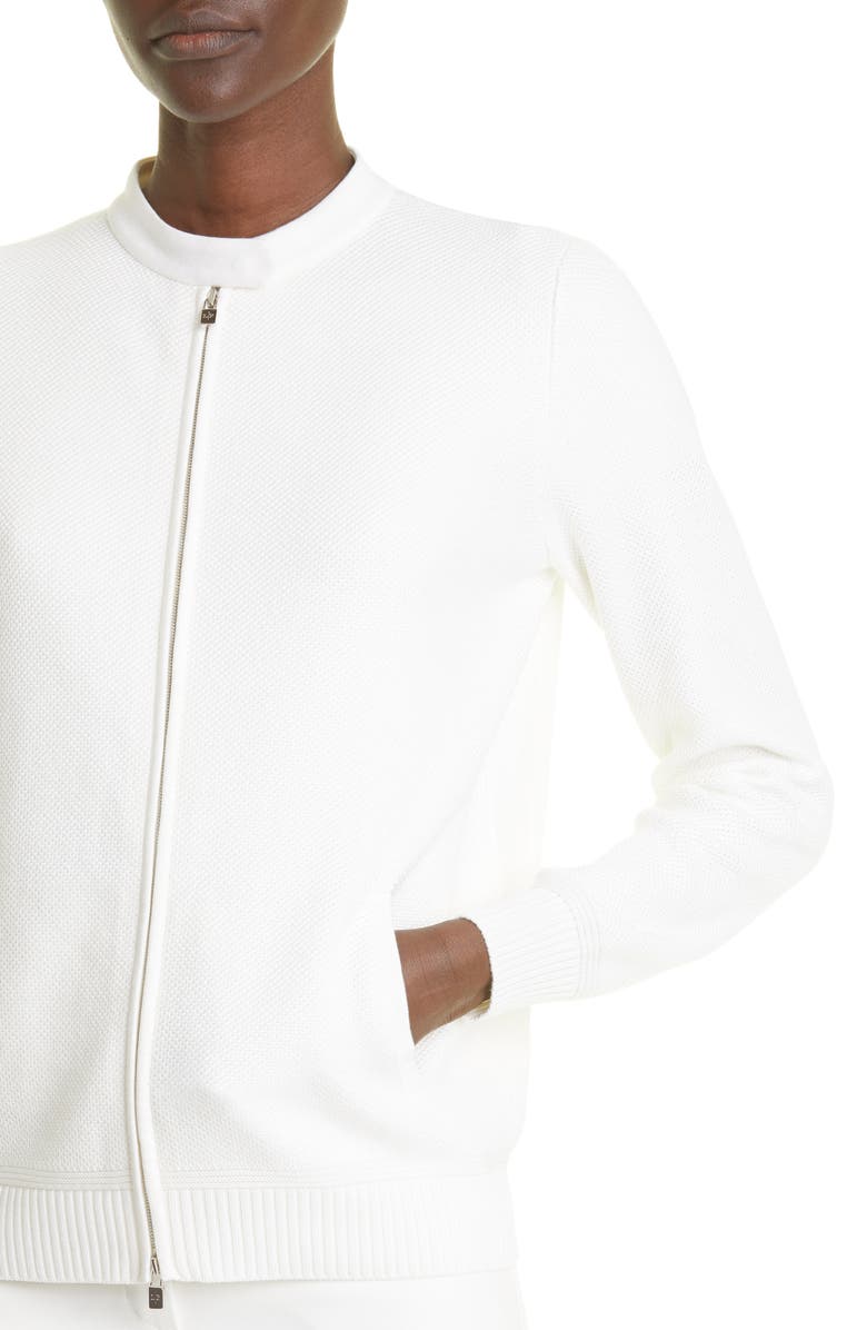 Loro Piana Women's Beausoleil Silk & Cotton Bomber Jacket, Alternate, color, 