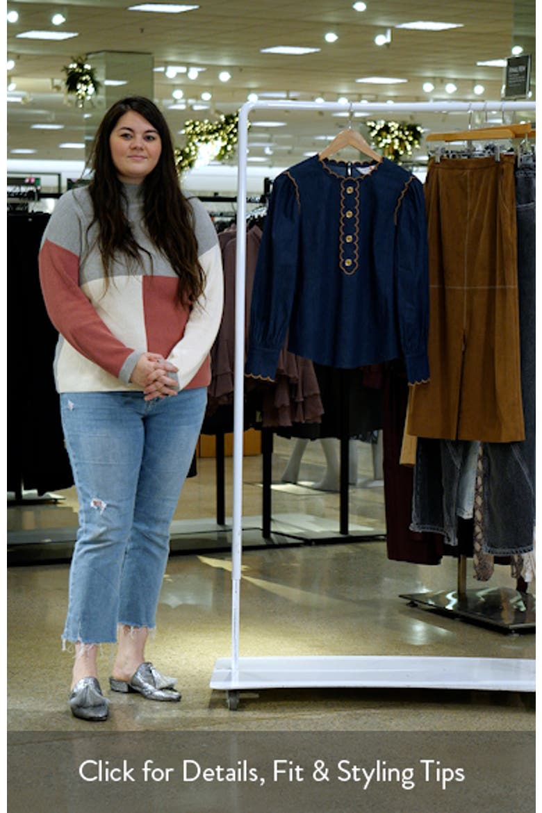 Jenny Scallop Denim Top video