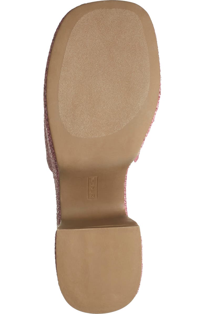 Steve Madden Reign Platform Mule, Alternate, color, Pink Raffia