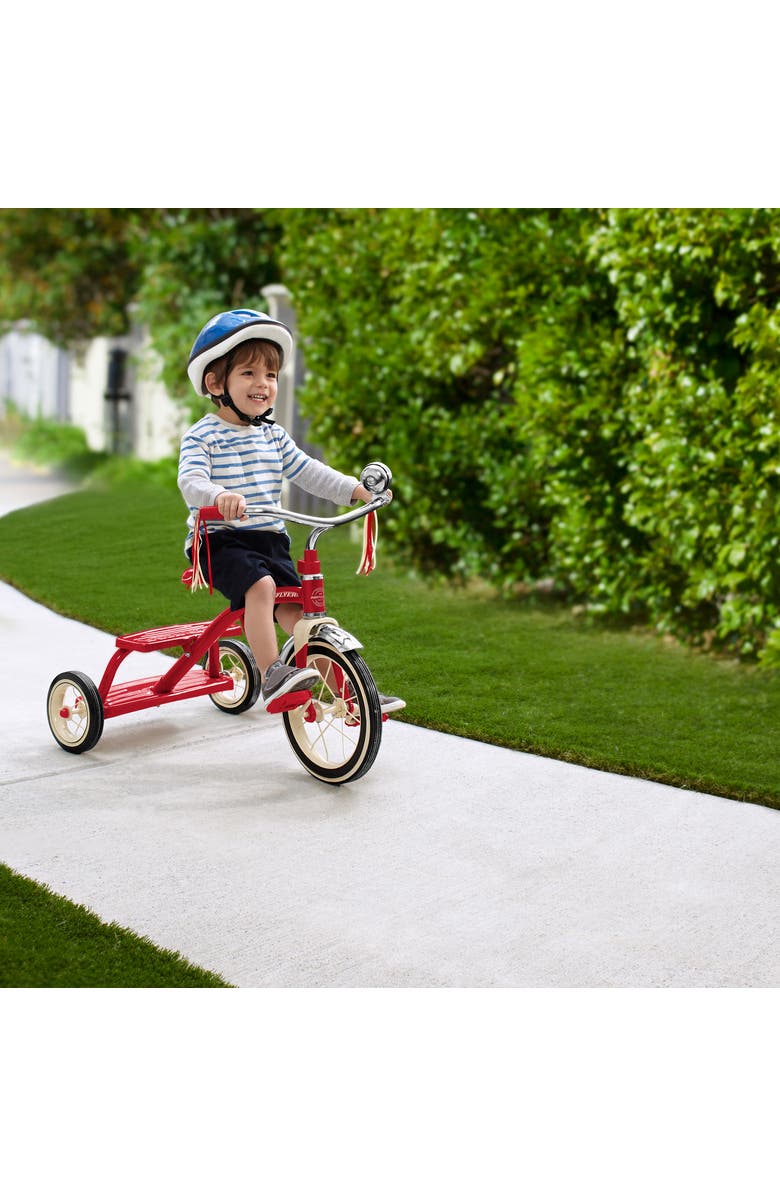 Radio Flyer Classic Red Dual Deck Tricycle, Alternate, color, Red