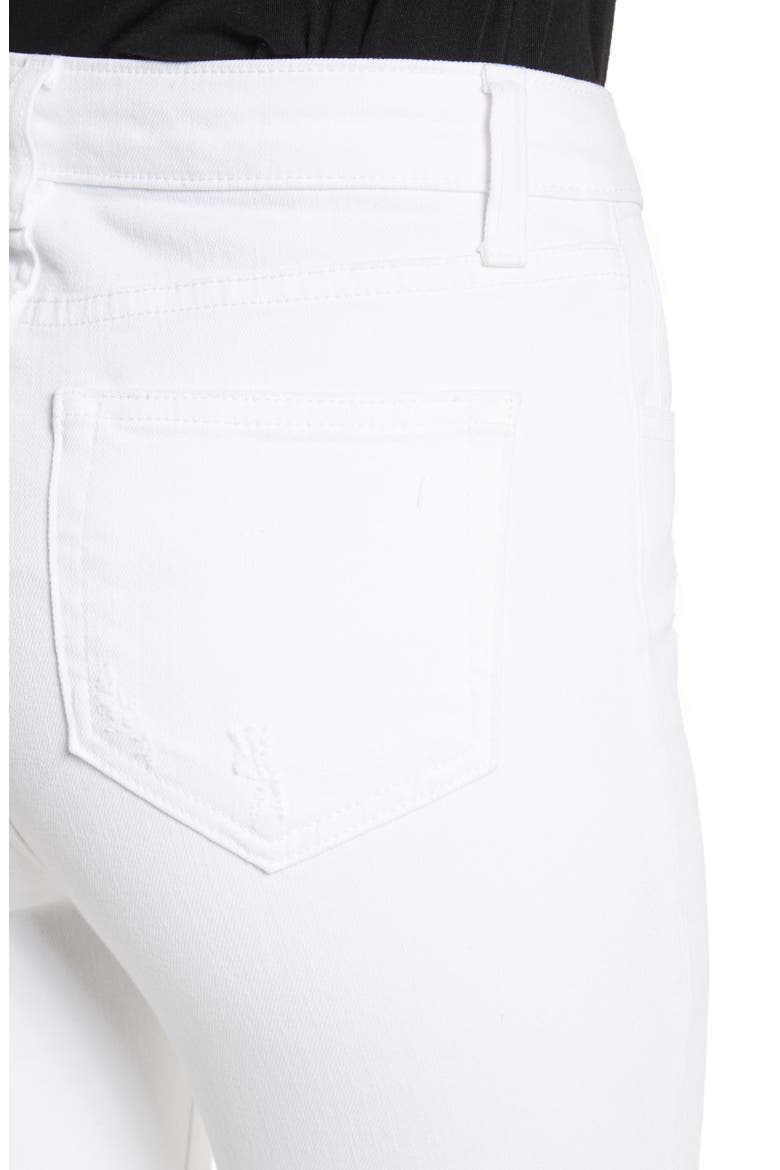 Highline Ripped Skinny Jeans, Alternate, color, BLANC DESTRUCT