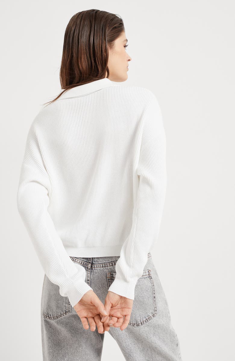 Brunello Cucinelli Polo-style sweater, Alternate, color,