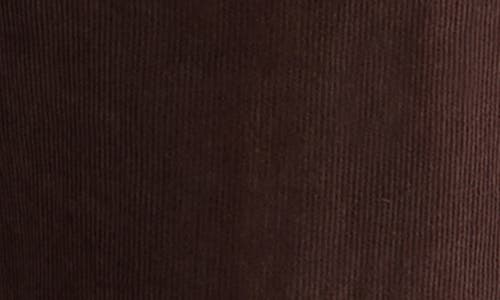 Warp & Weft Warp+weft Nce High Waist Wide Leg Corduroy Jeans In Brown