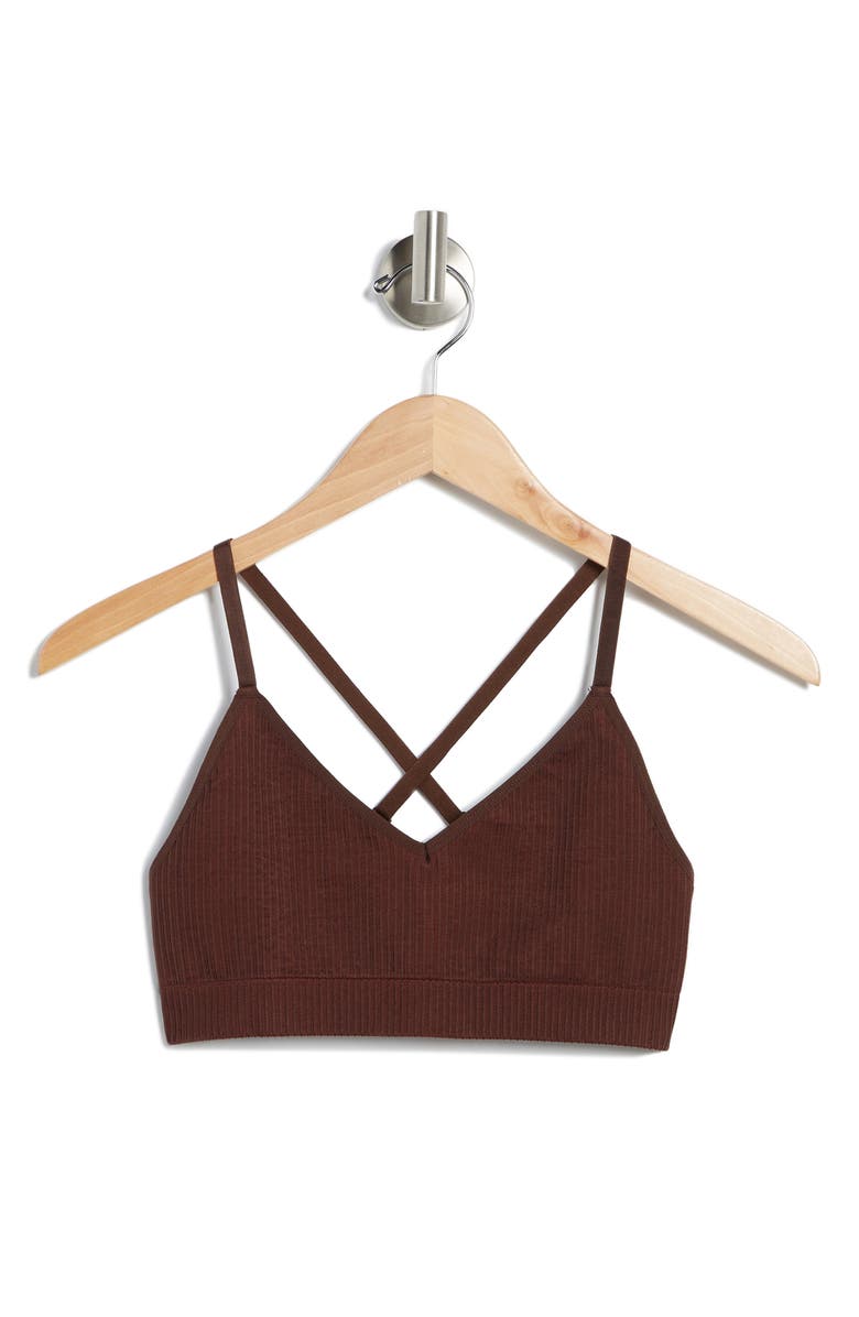 Good American Seamless Chunky Rib Bra, Alternate, color, 