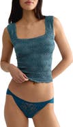Free People Love Letter Floral Knit Camisole
