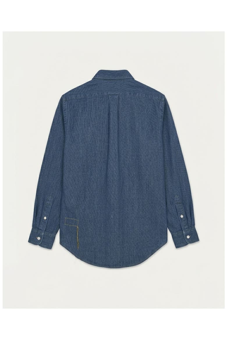 King Linen Striped Shirt, Alternate, color, Blue