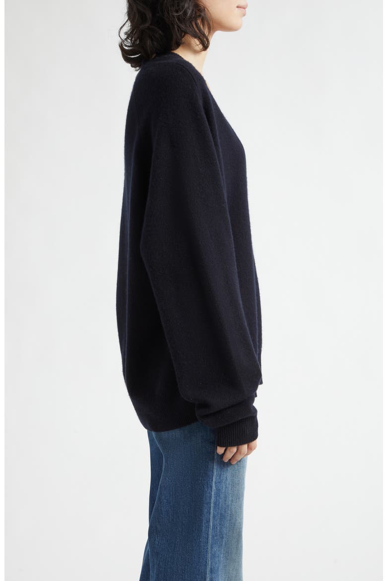 Feron Cashmere V-Neck Sweater, Alternate, color, DARK NAVY