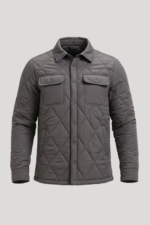 Lightweight Quilted Shirt Jacket