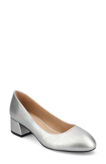 Journee Collection Journee Womens Saarii Wide Width Pumps In Silver