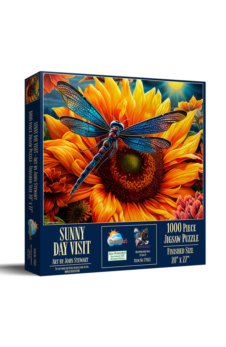 Sunsout Sunny Day Visit 1000 piece Jigsaw Puzzle for Adults, Main, color, Multicolor