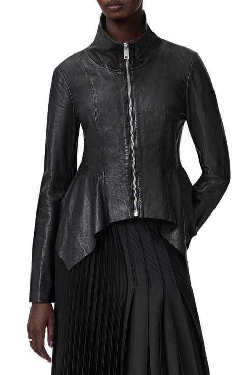 Grace Leather Biker Jacket