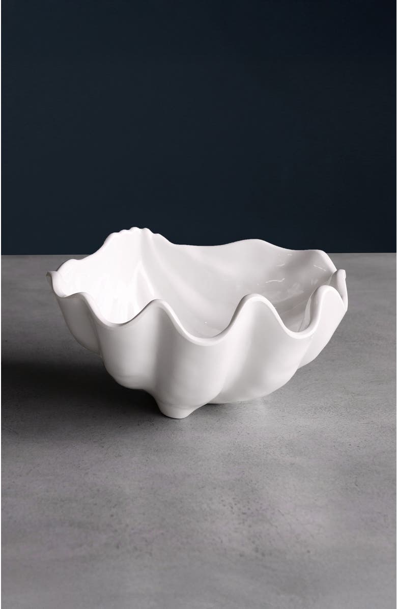 BEATRIZ BALL Collection VIDA Ocean Shell Small Bowl, Alternate, color, White