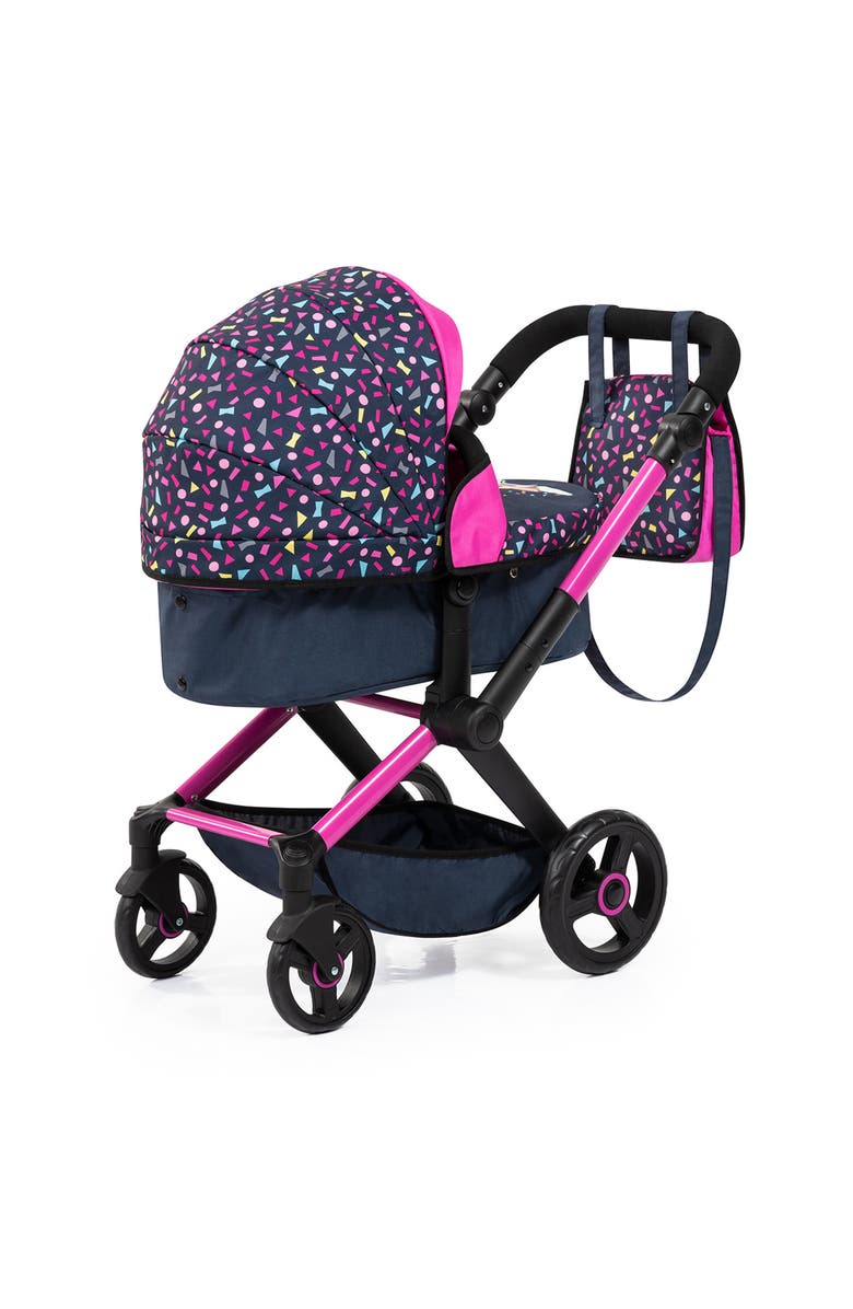 Bayer Design Pram Xeo Shapes Navy & Pink Matching Handbag,Dolls To 20", 3+, Alternate, color, Multicolored