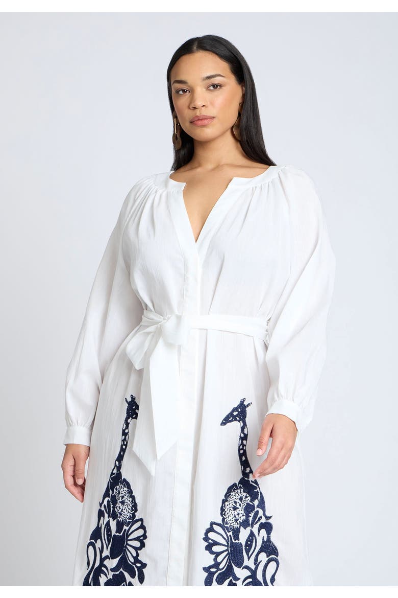 Relaxed Dress With Applique, Alternate, color, JET STREAM