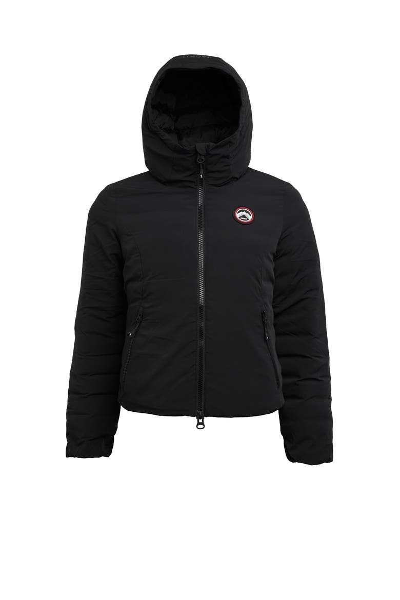 Cosmos Hooded Jacket, Alternate, color, BLACK