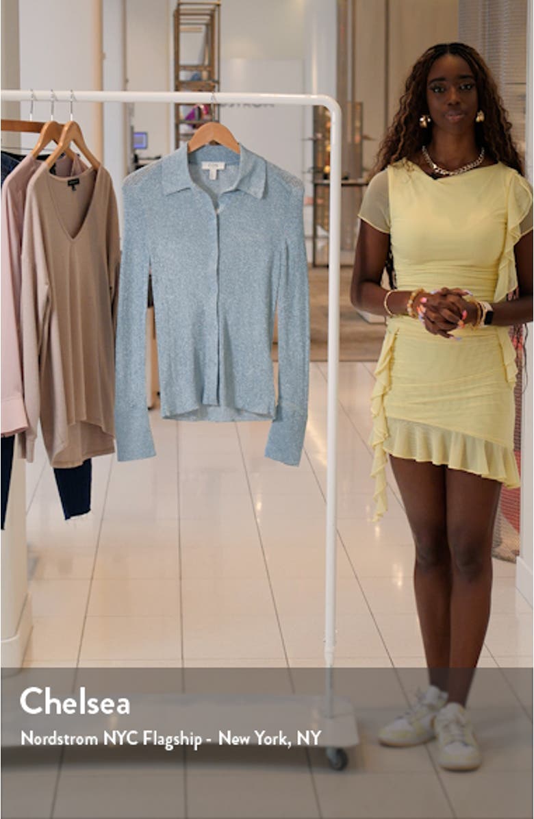 Metallic Rib Cardigan, sales video thumbnail