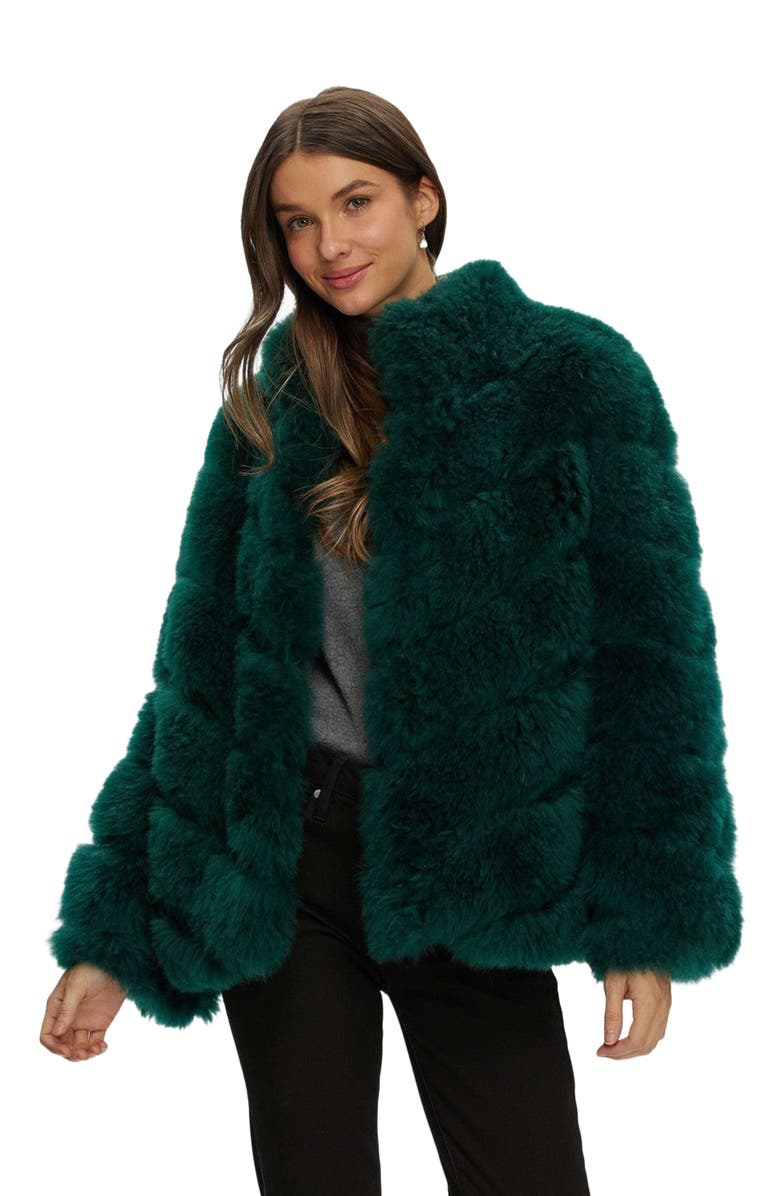 GORSKI Select Genuine Shearling Jacket, Alternate, color, Forest Green
