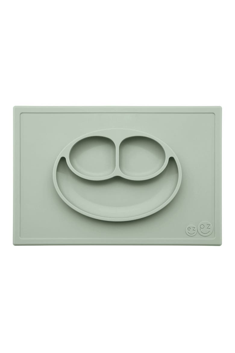 'Happy Mat' Silicone Feeding Mat, Main, color, SAGE