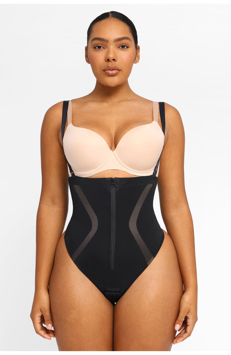 Shapellx Curve Code X Comfy Sculpting Thong, Main, color, Classic Black