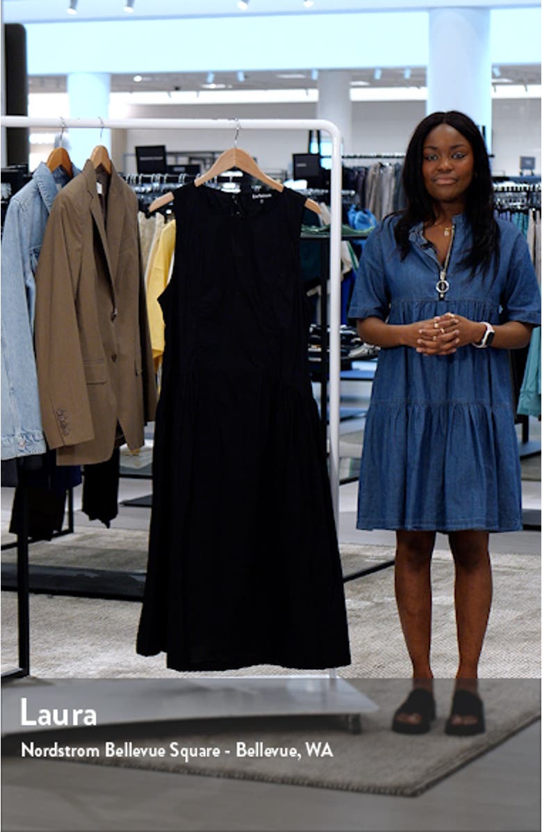 Charlie Tie Back Cotton Midi Dress, sales video thumbnail