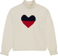 Tommy Hilfiger Kids' Heart Flag Roll Neck Sweater